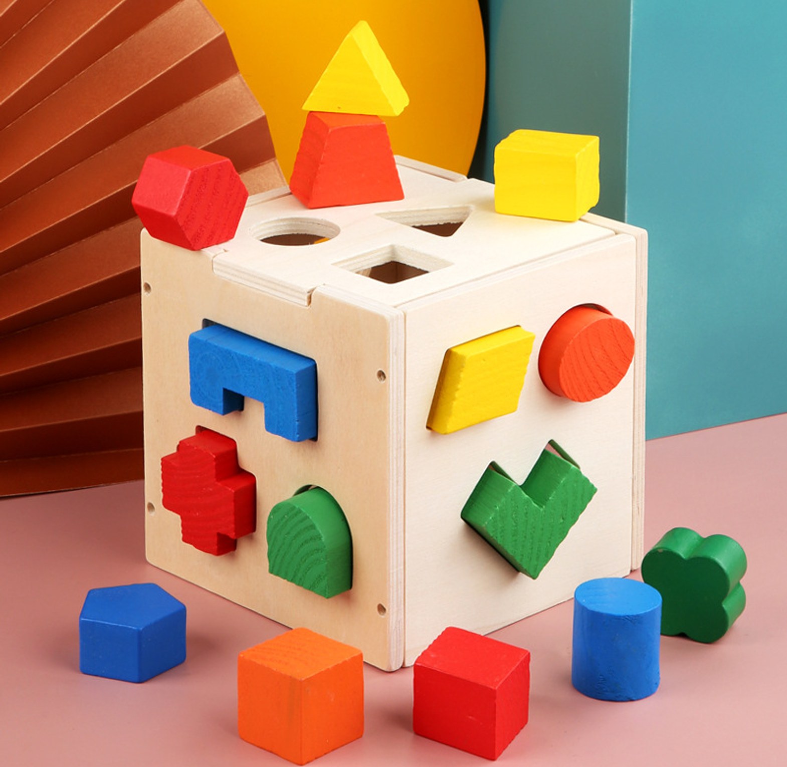 Intelligence Box Wooden Shape Sorter Cube image