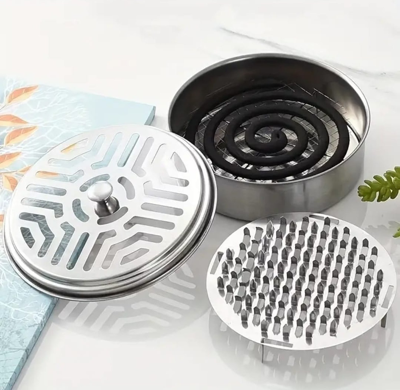 Anti-scald mosquito coil holder image