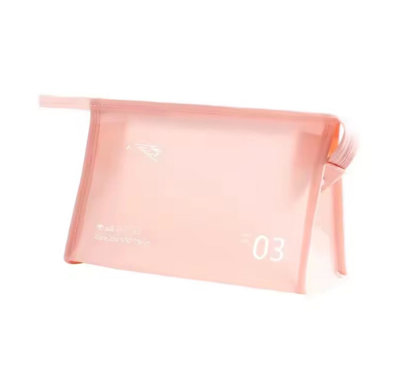 Colored waterproof jelly cosmetic bag  image