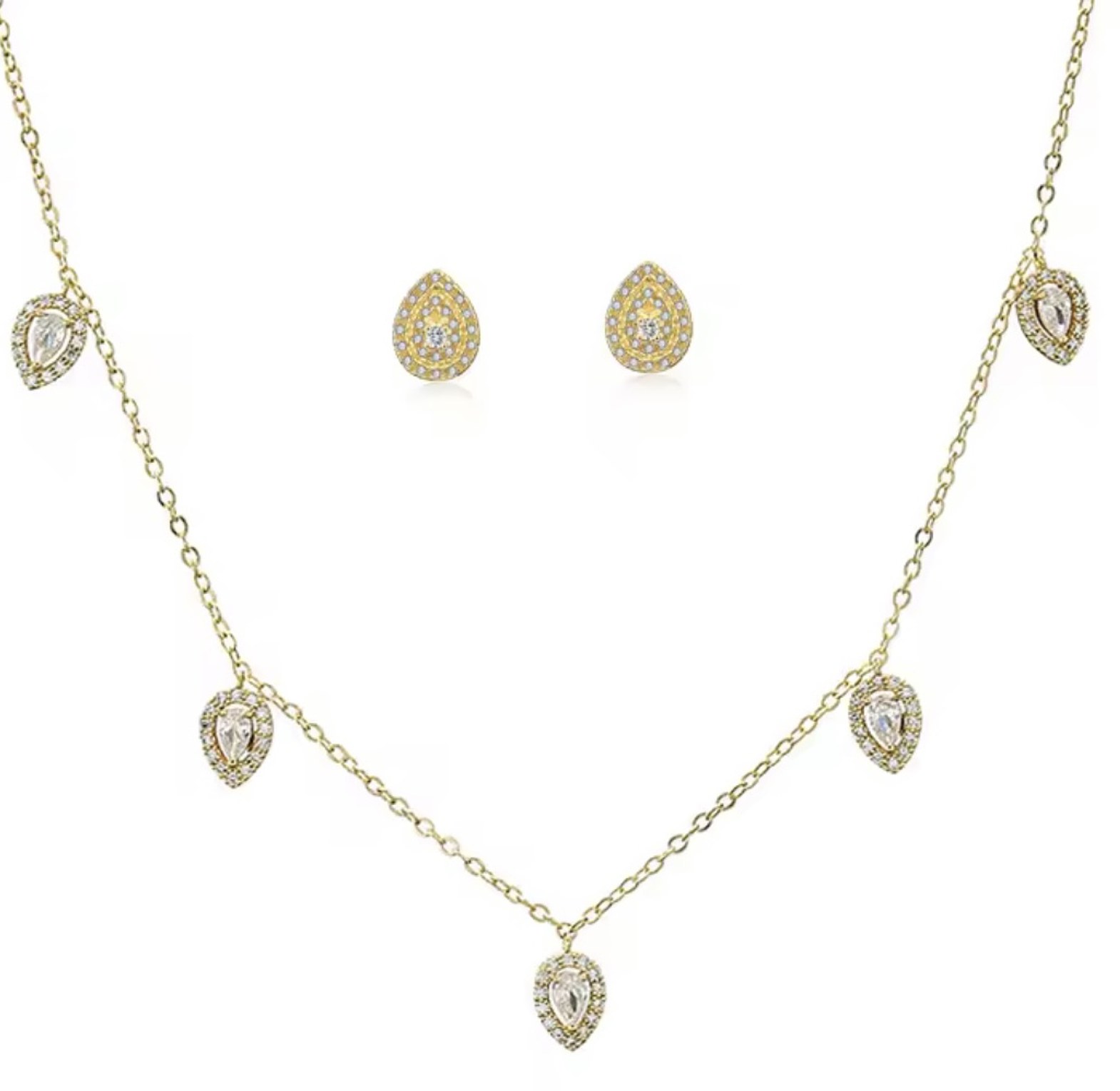 Dazzling Teardrop Cascade Set image