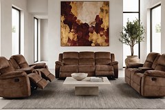 TAYLOR 7 Seater Fabric Recliner (3+2+1+1) thumbnail 1