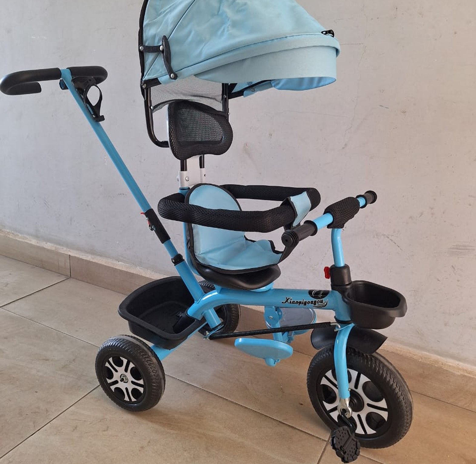 Convertible Kids Tricycle with Canopy and Push Handle image