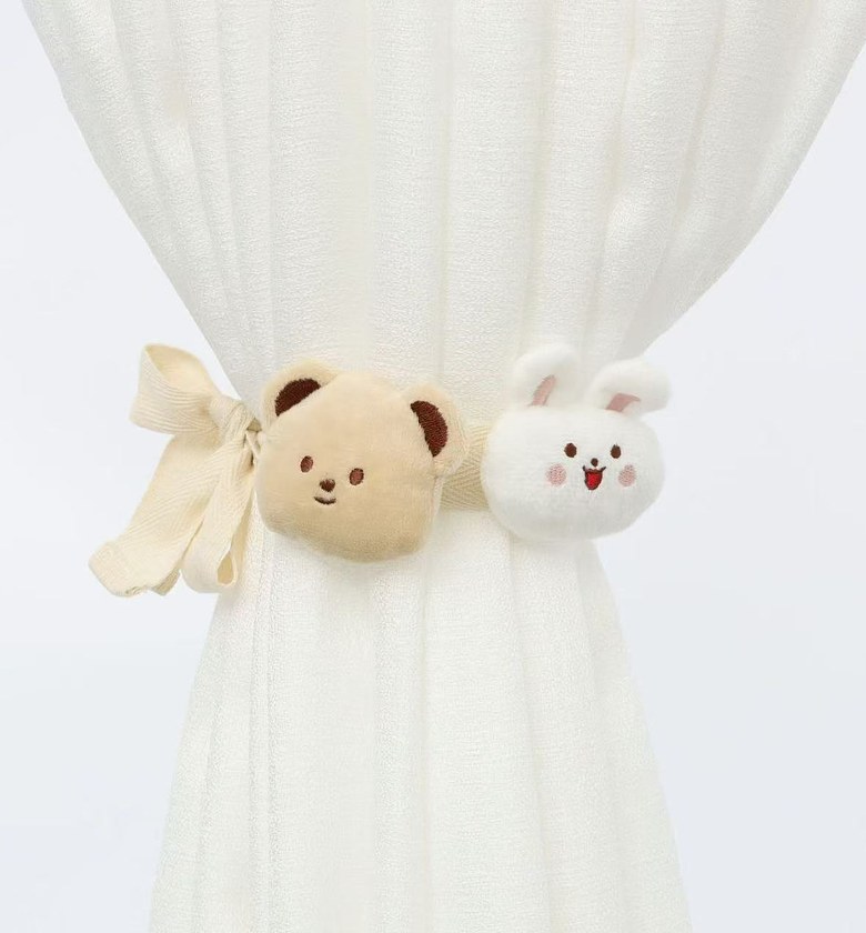 2pc Cartoon Bear Curtain buckles image