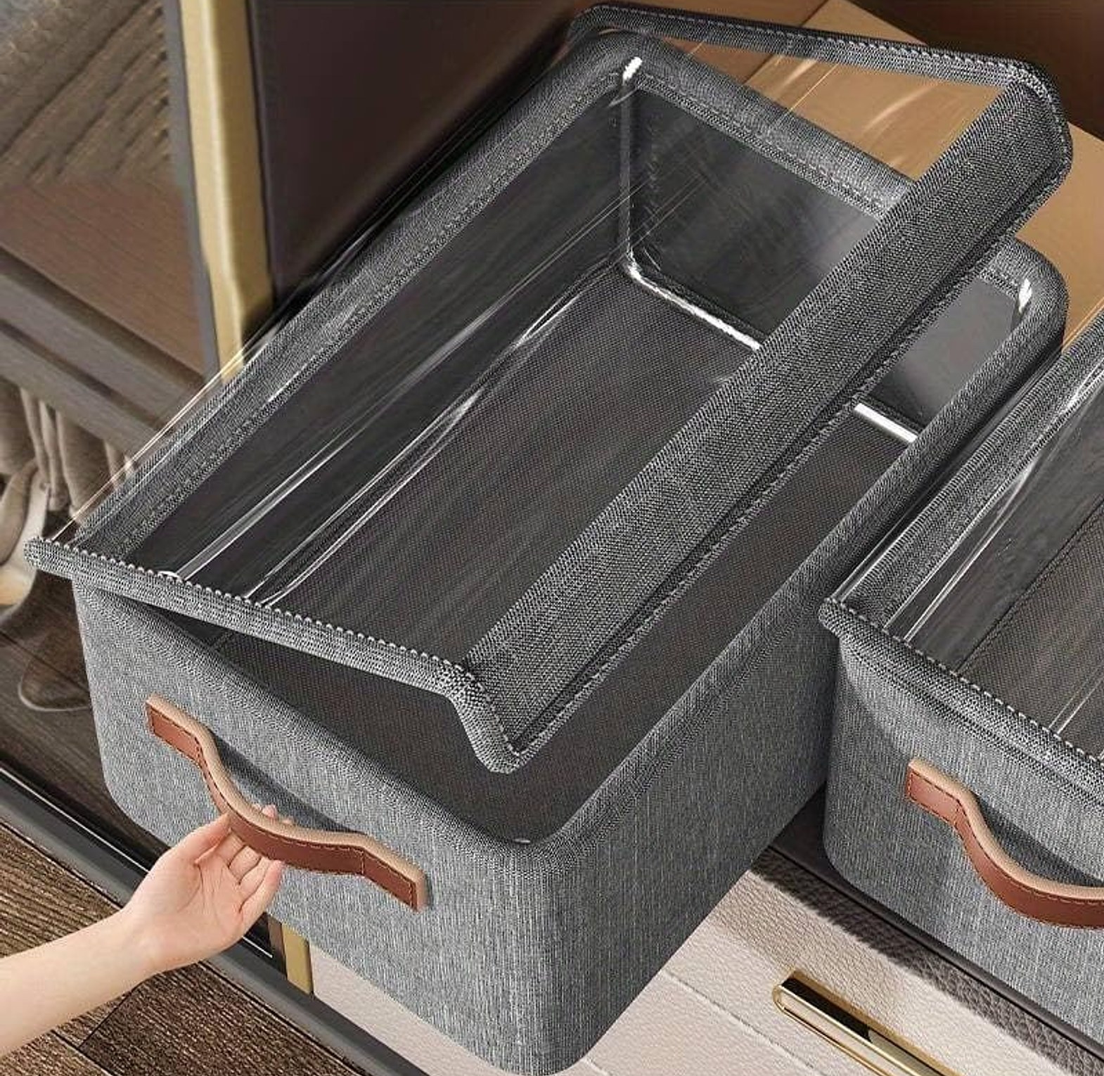 Clothes Storage Box Organizer image