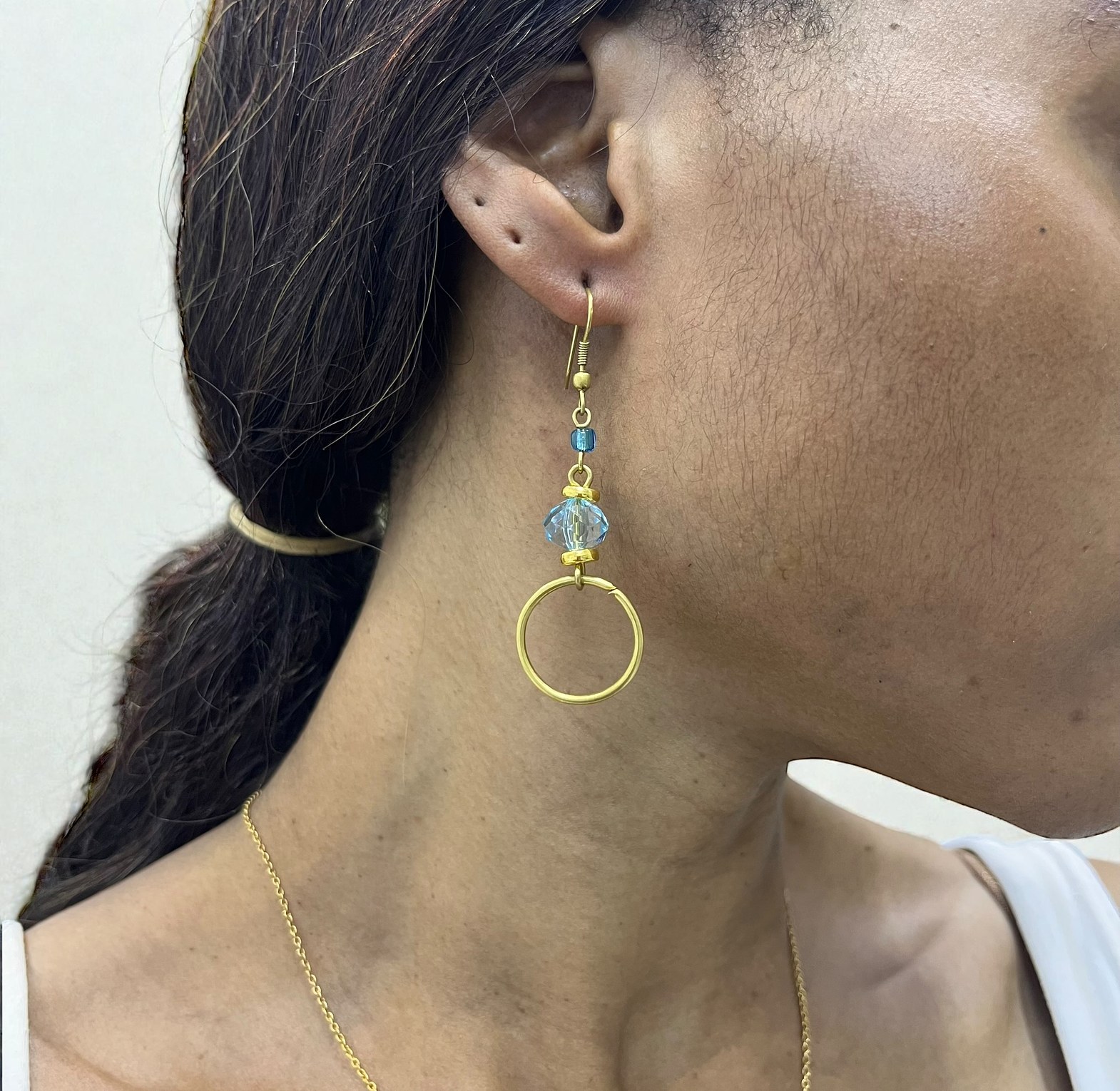 Circle Necklace & Earrings Set image