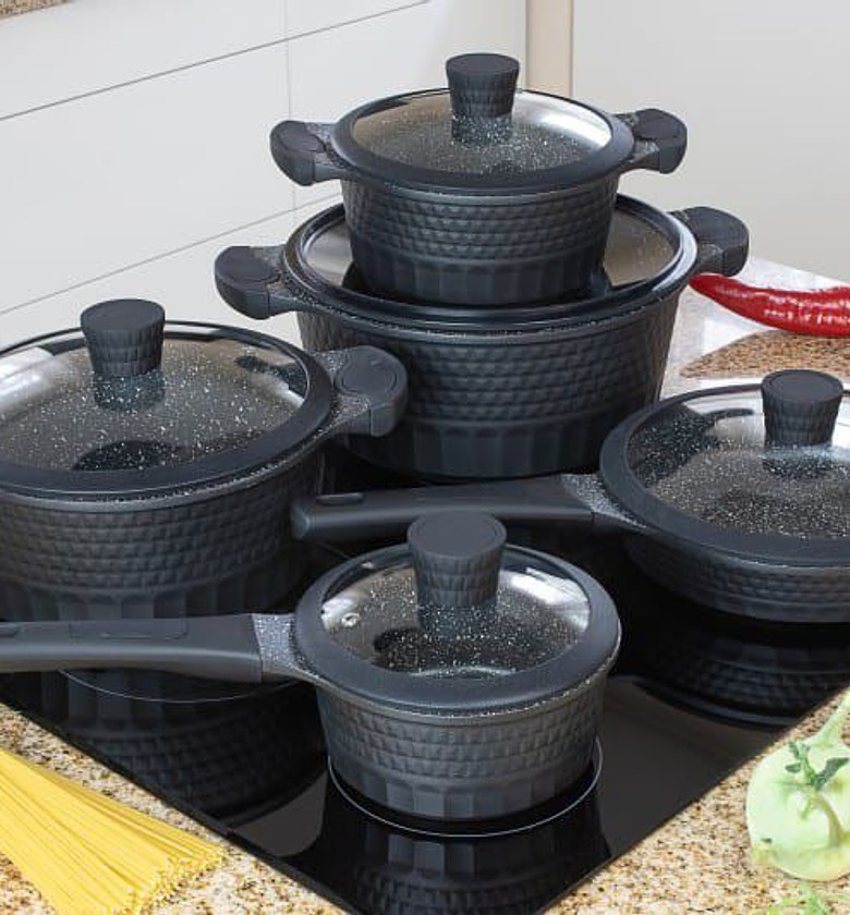 Edenburg 10pc Cookware Set(Black) image