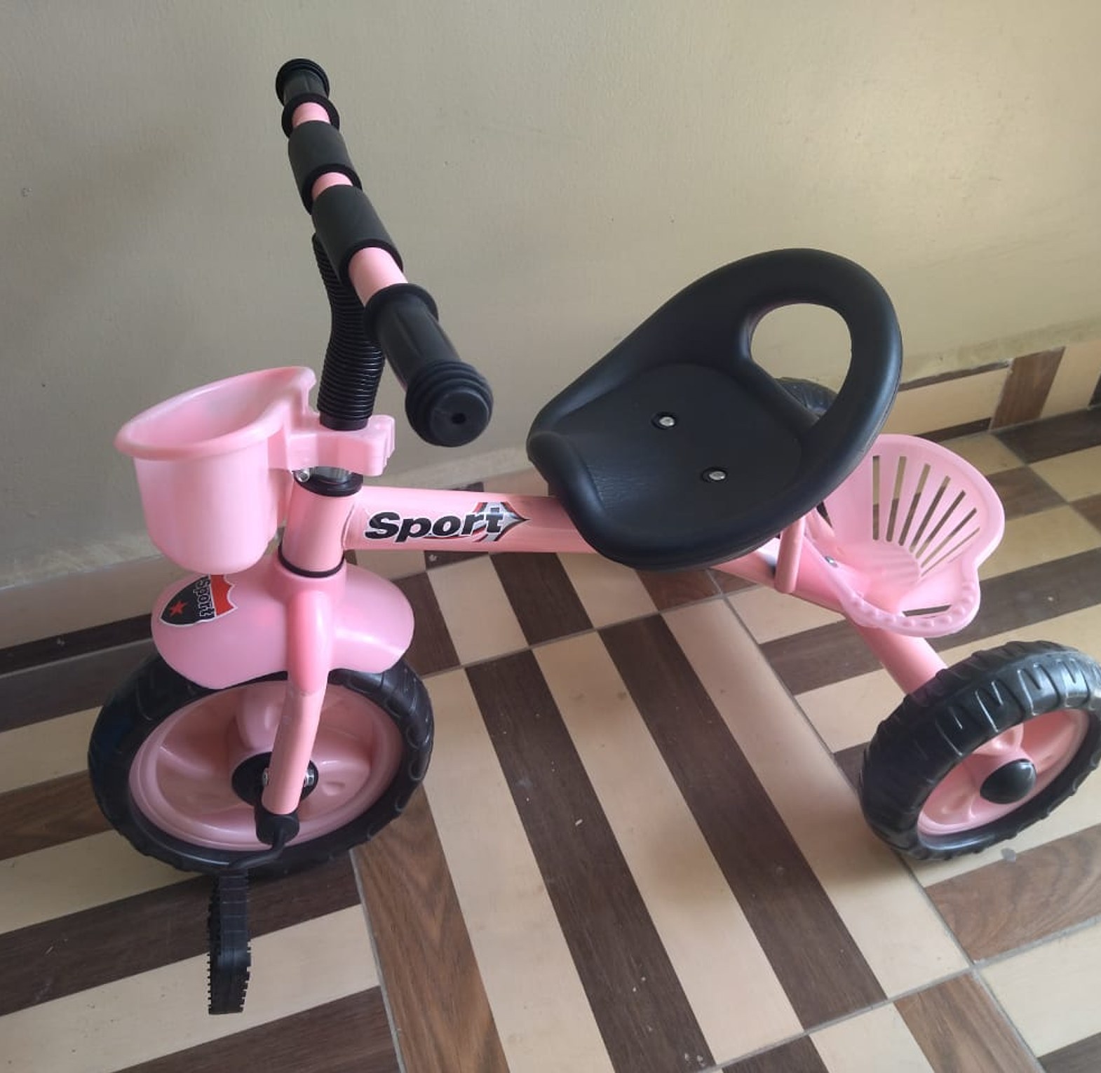 Kids Bike Tricycle Bicycle For Children 1-4 Yrs Pink image