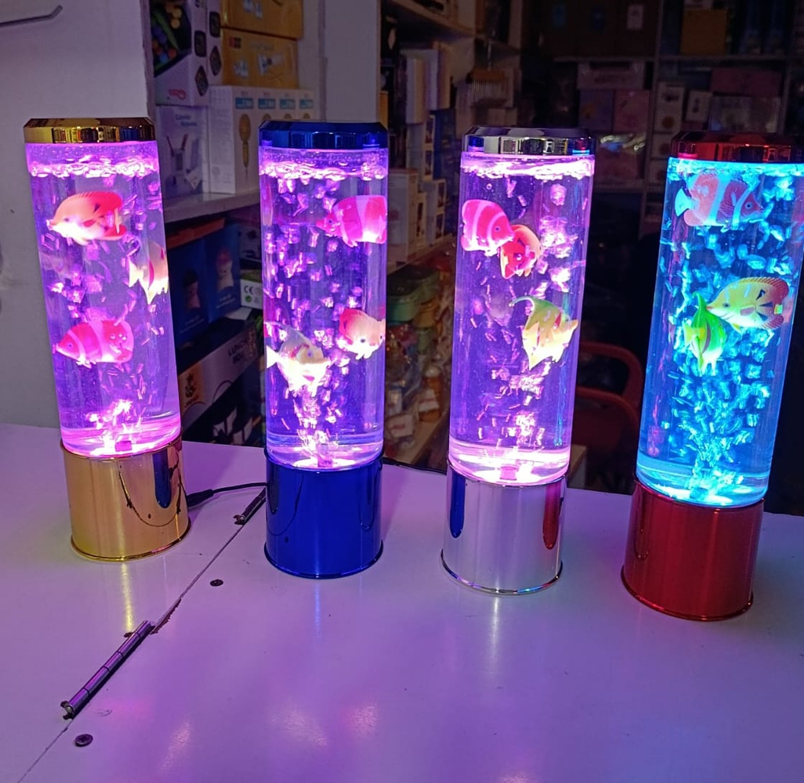 28cm LED Bubble Fish Lamp Aquarium Light for Home Decor image