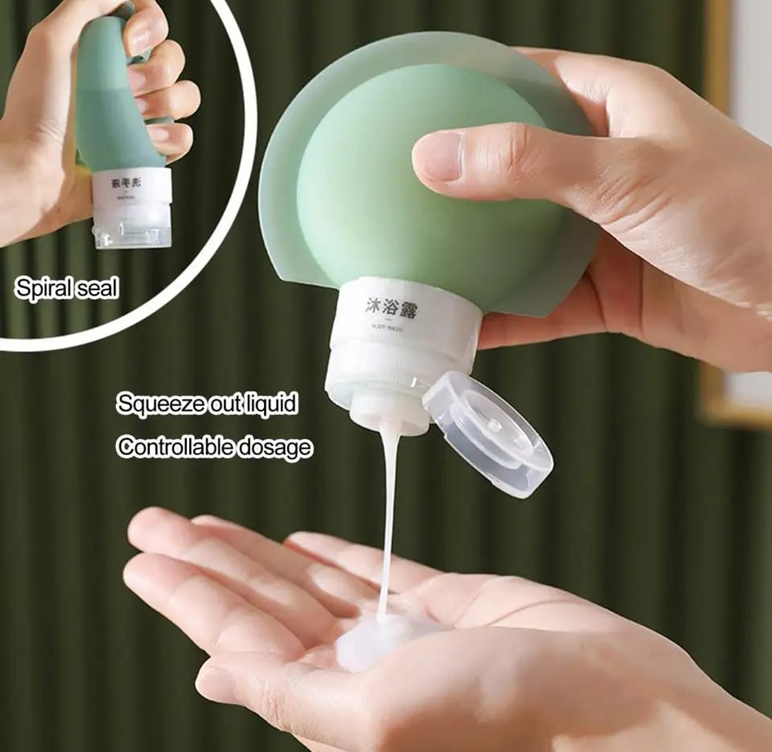 3Pcs/Set Silicone Bottle Lotion Container image