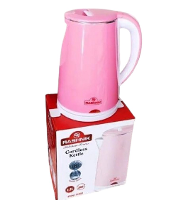 Electric Kettle. Rashnik Electric Hot Water Kettle 2.3 Liter -pink -Recommend image