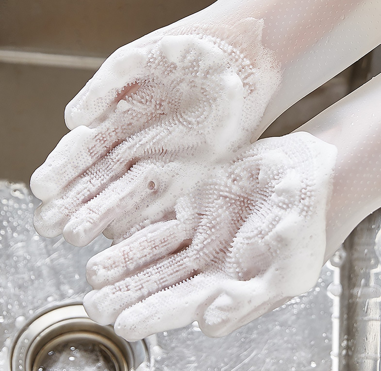 Pet Grooming And Cleaning Gloves image