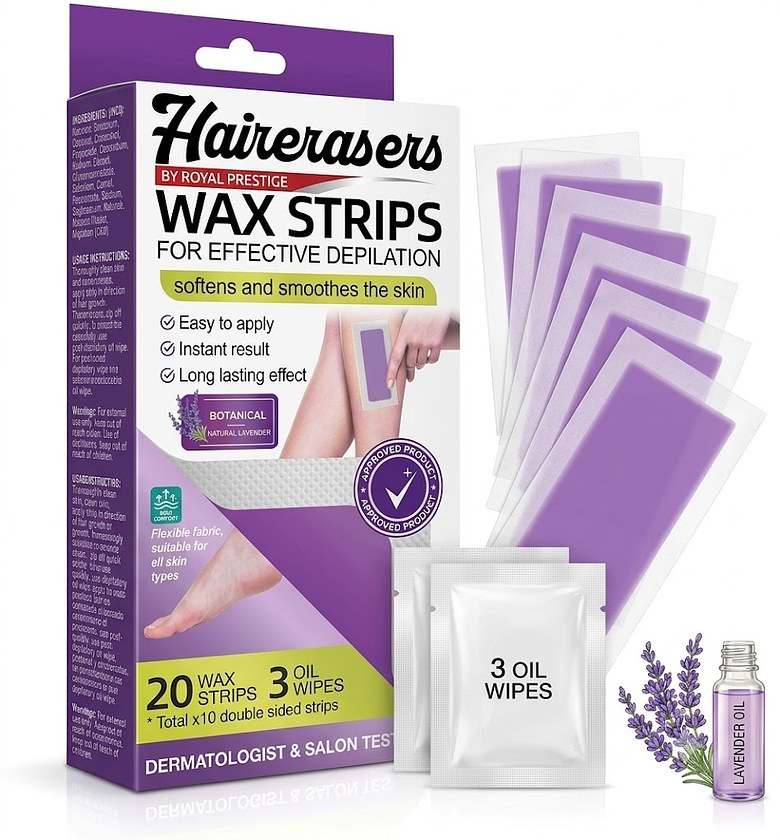 Hairerasers wax strips image