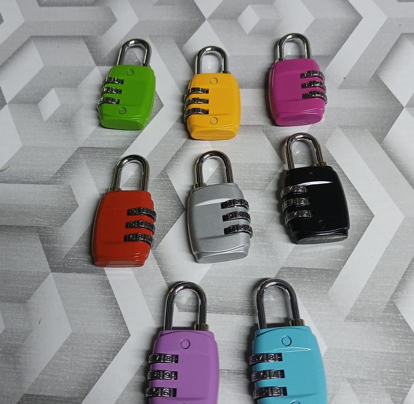 3 Digit Combination Padlock For Luggage, Travel, Backpacks image