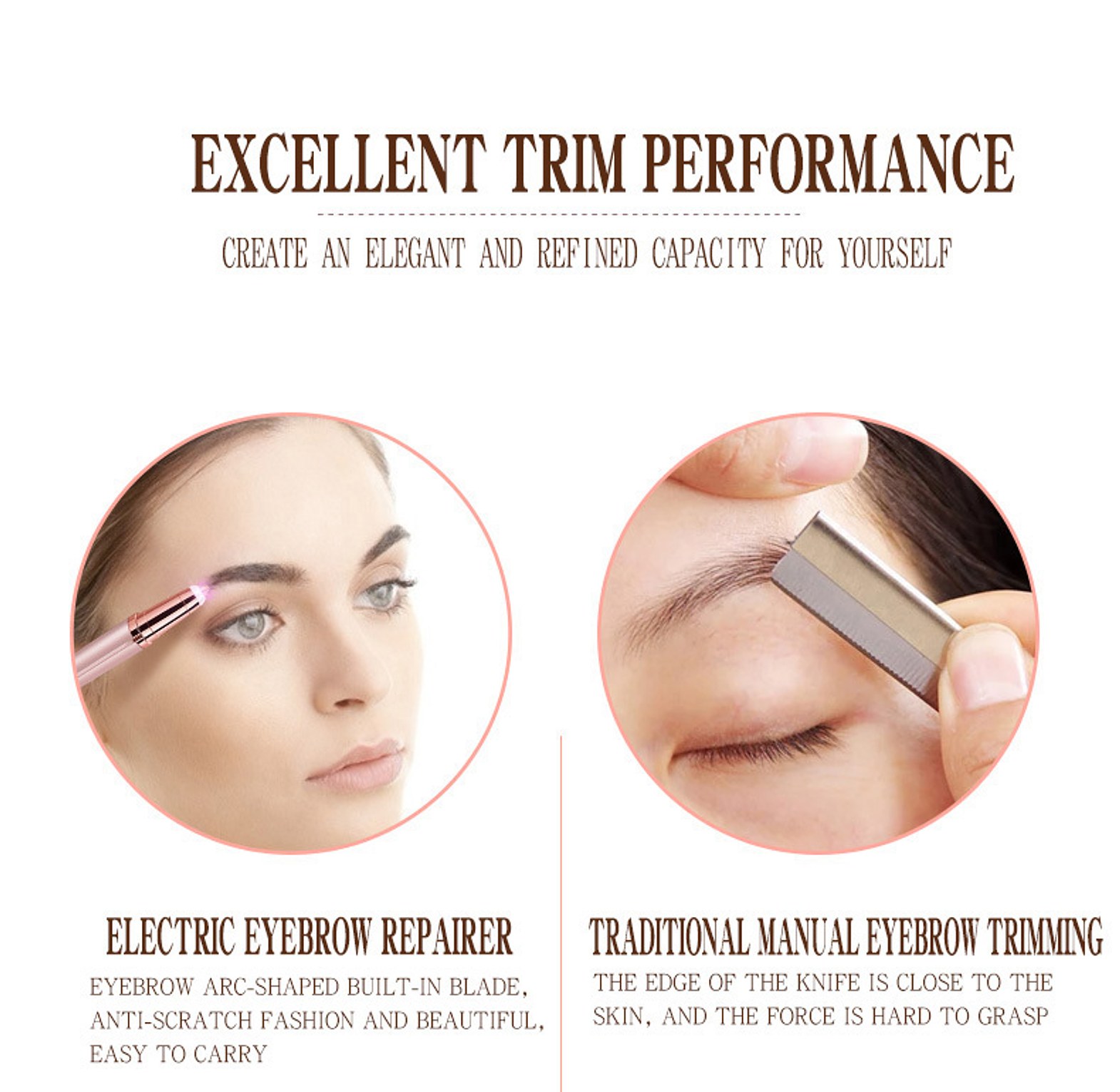 Rechargeable Eyebrow Trimmer, Shaver image