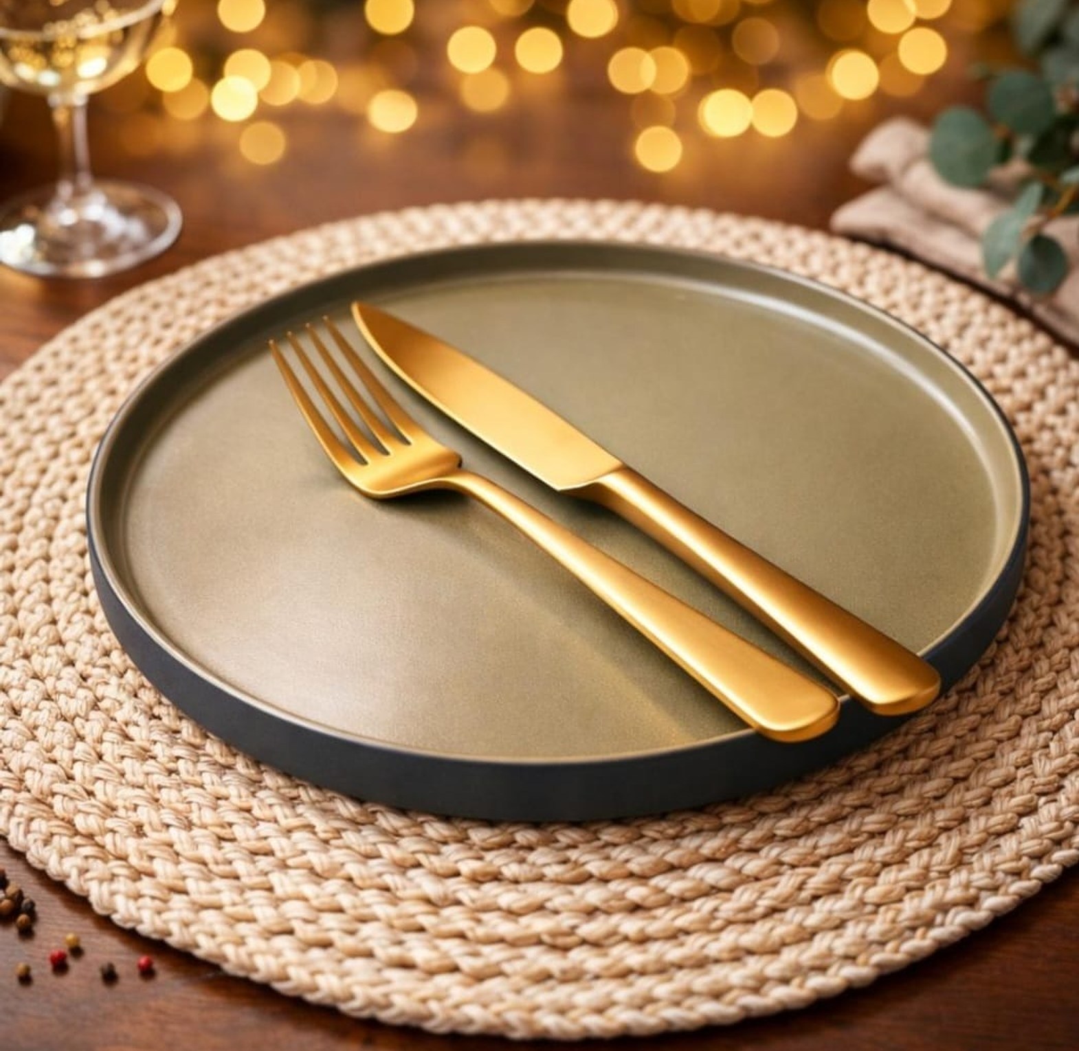 Luxury 10.5-Inch Matte Ceramic Dinner Plate image