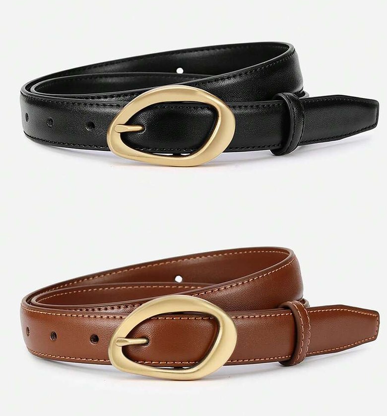 Asymmetric buckle belt image