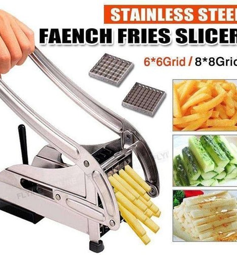 2in1 Heavy Gauge Potato Chipper Machine 2 Size Chips Cutter image