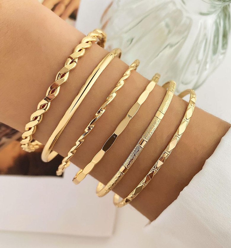 Stacked Gold-Toned Bracelets image