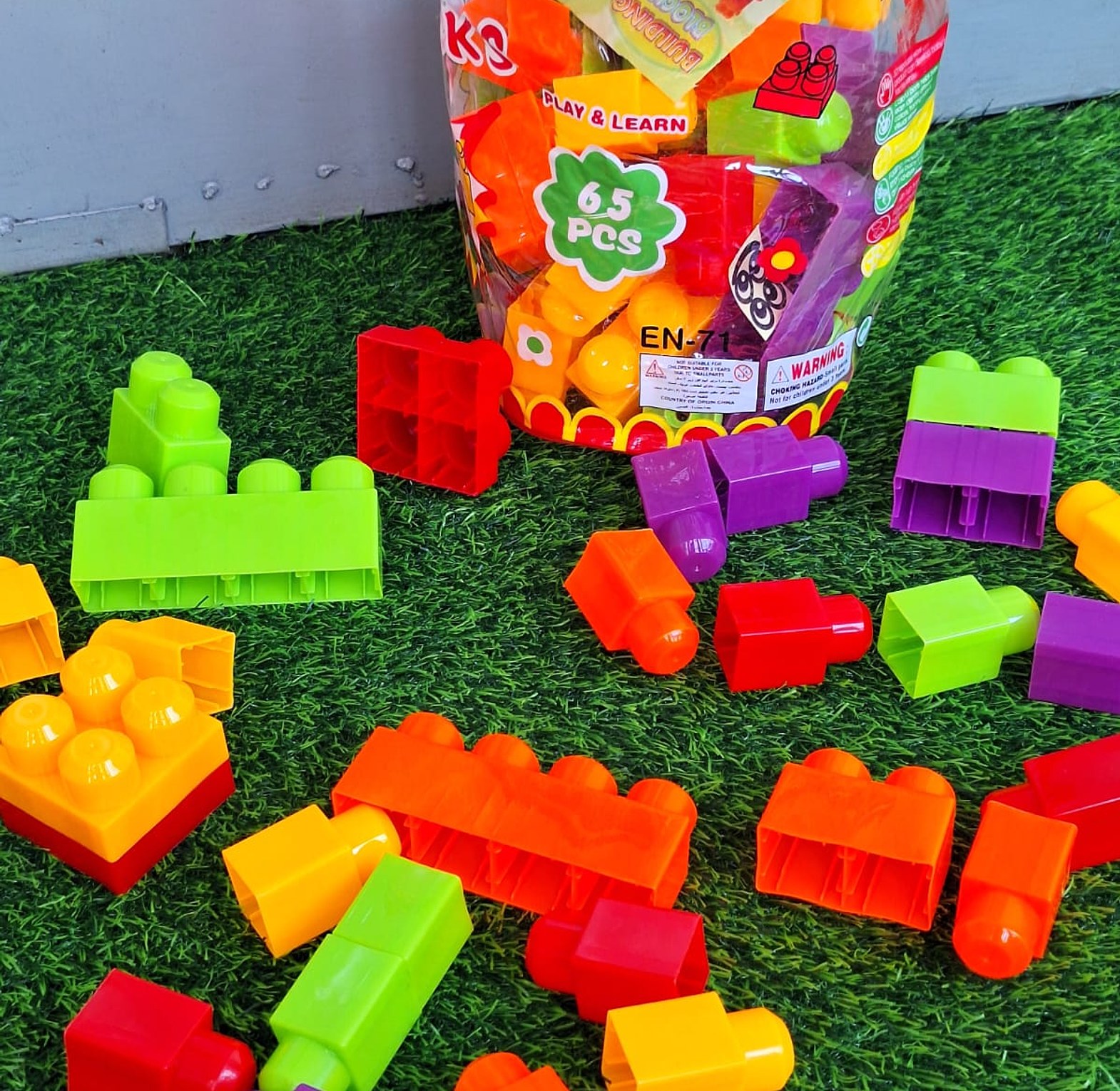 Construction Toy Blocks" or "Building Blocks for Kids image