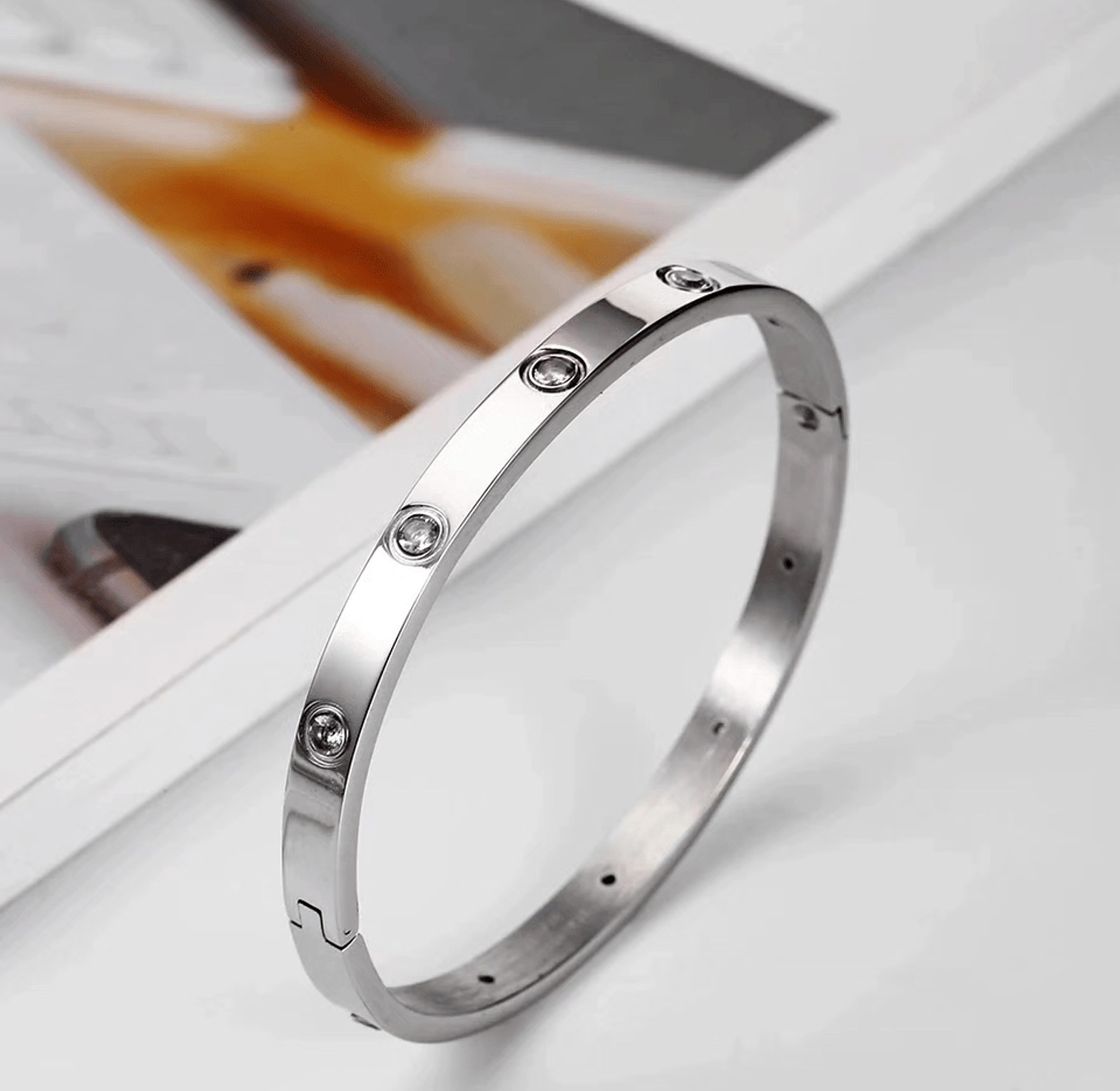 Stainless steel bracelet/ bangle image