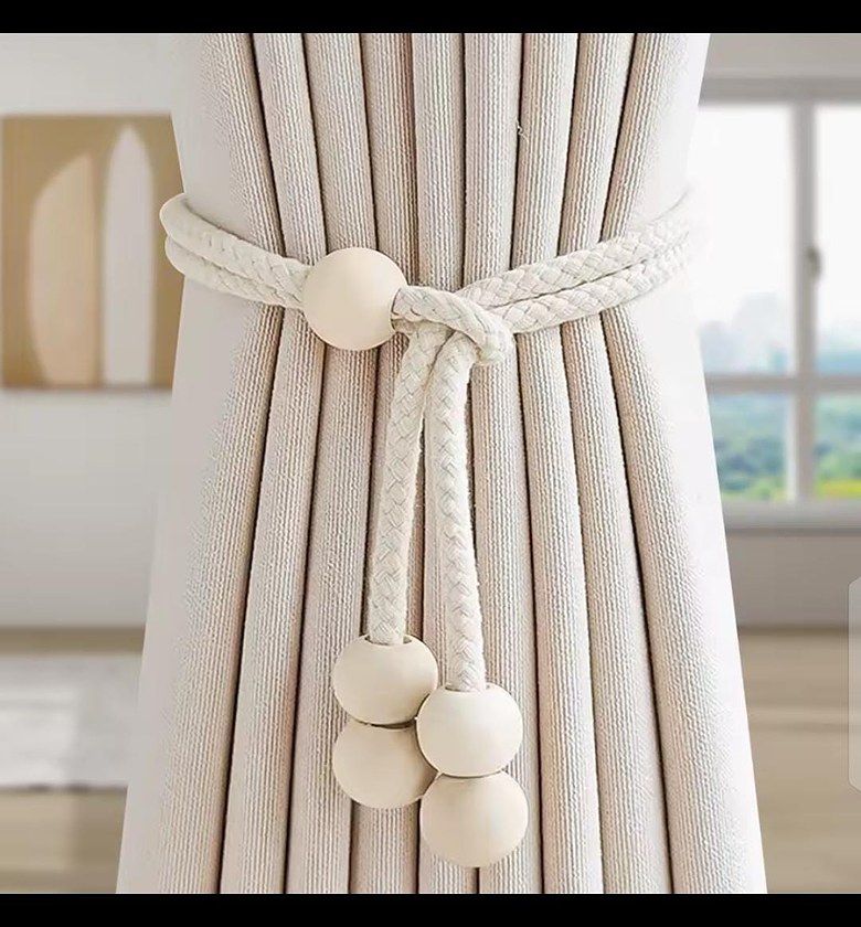 Modern Minimalist Handmade Curtain Tiebacks image