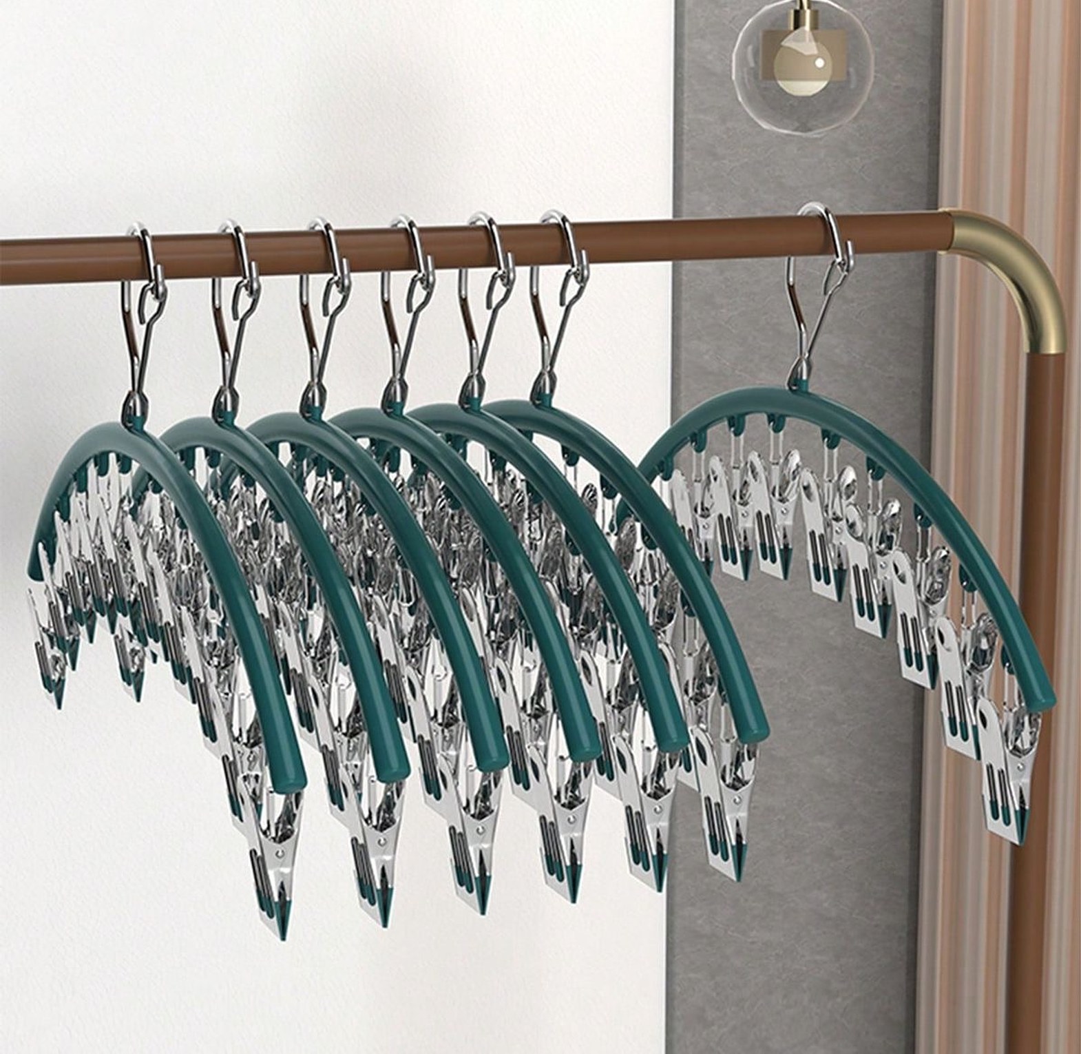 10pegs stainless steel hanger  image
