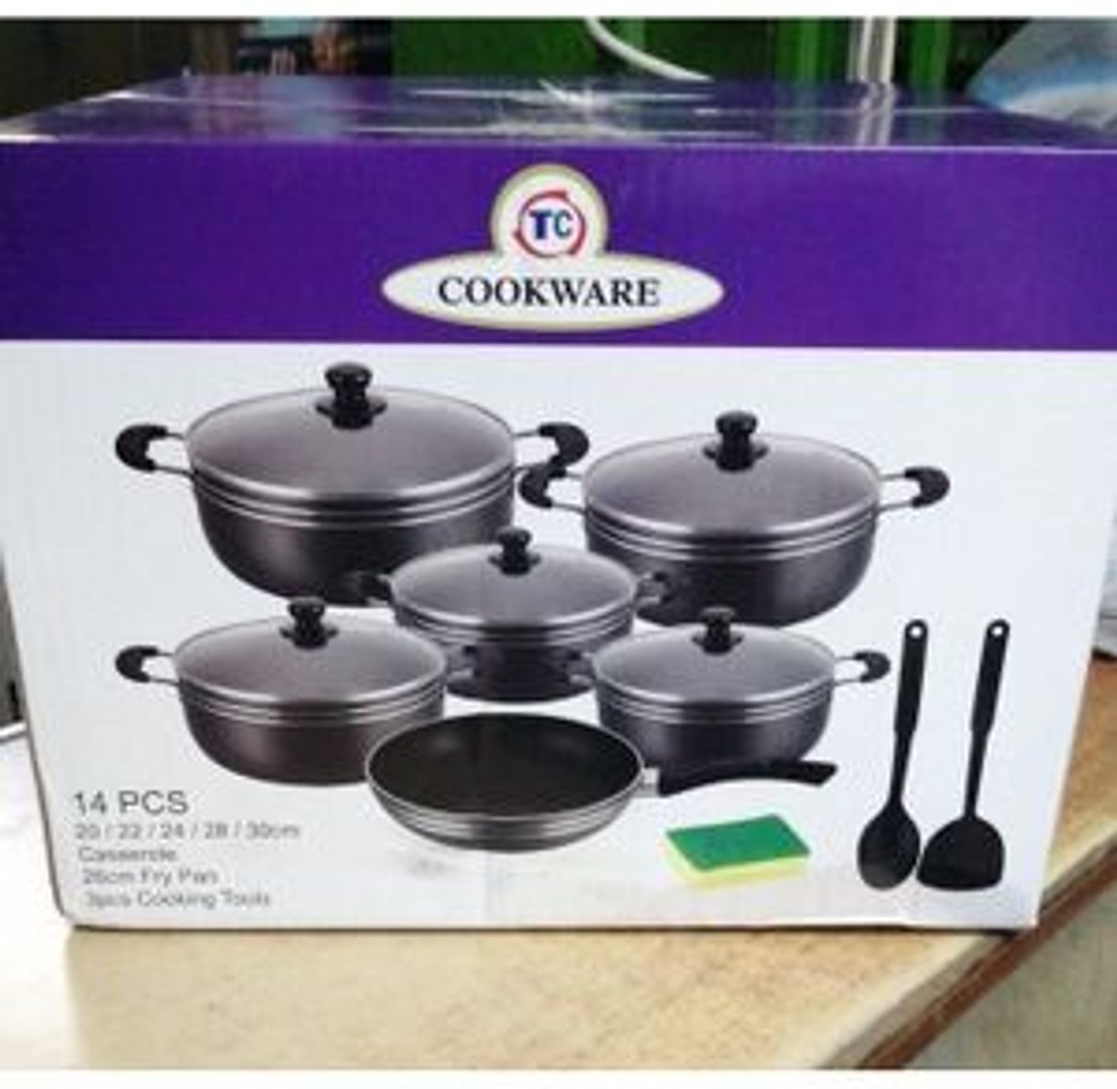 Best Quality Affordable TC Modern Classic Quality Non Stick Cooking Pot With Pan Always Use The Silicon Spoon On Them To Avoid Damage image