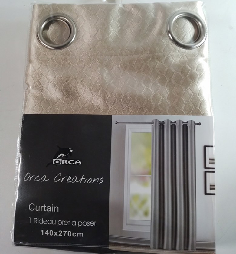 CURTAIN (8 RINGS/BLACK-OU image