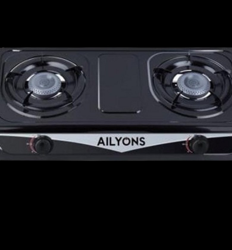 AILYONS 2 Burner Table Top stainless steel gas stove cooker image