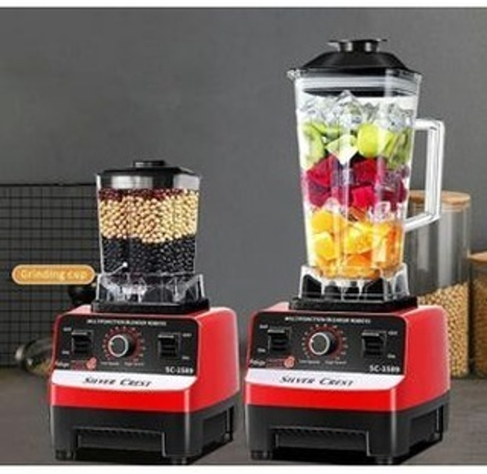 Silver Crest Heavy Duty Commercial Pro Blender with Grinder Jar image