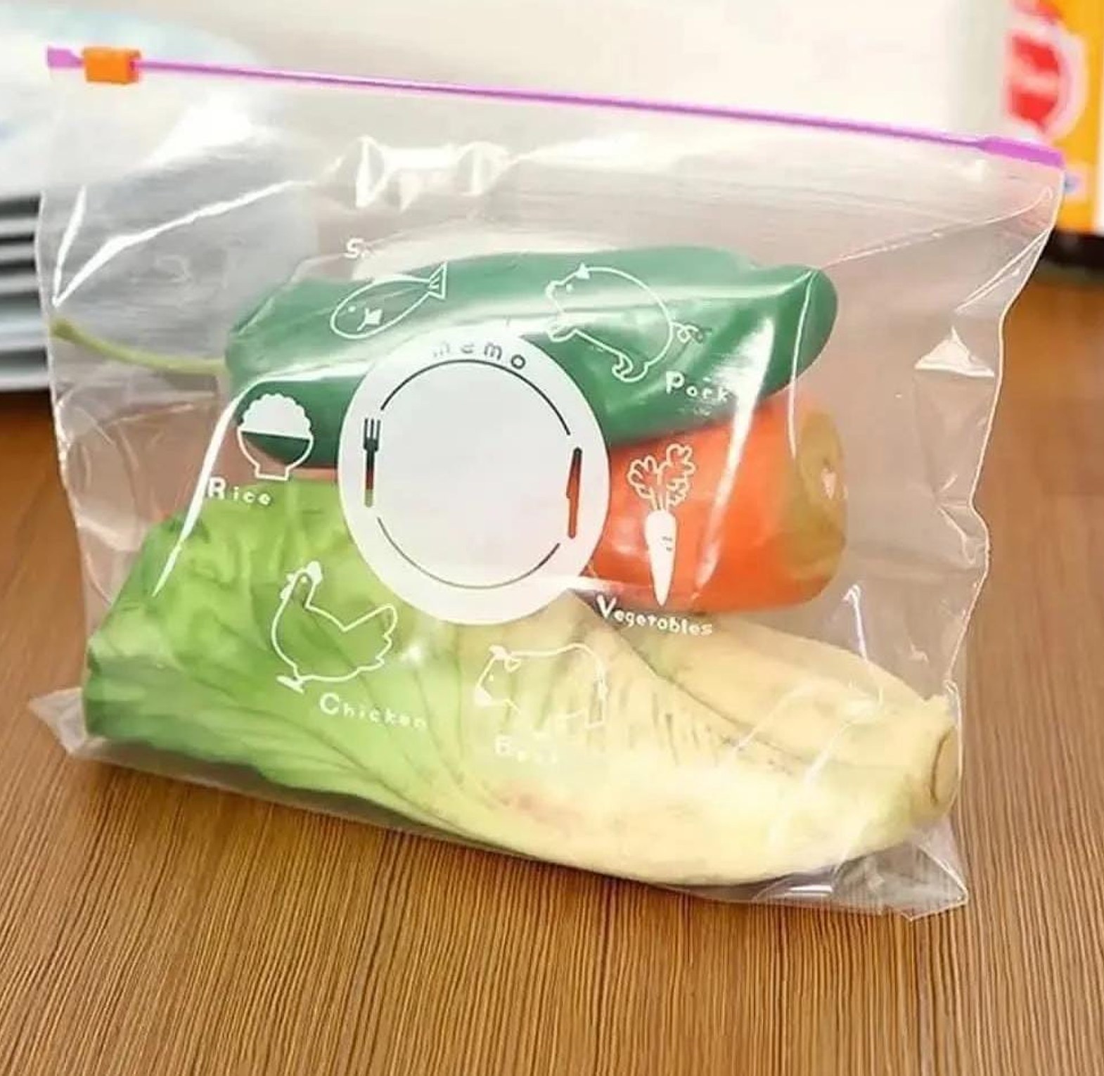 20PCS Reusable  ziplock bags image