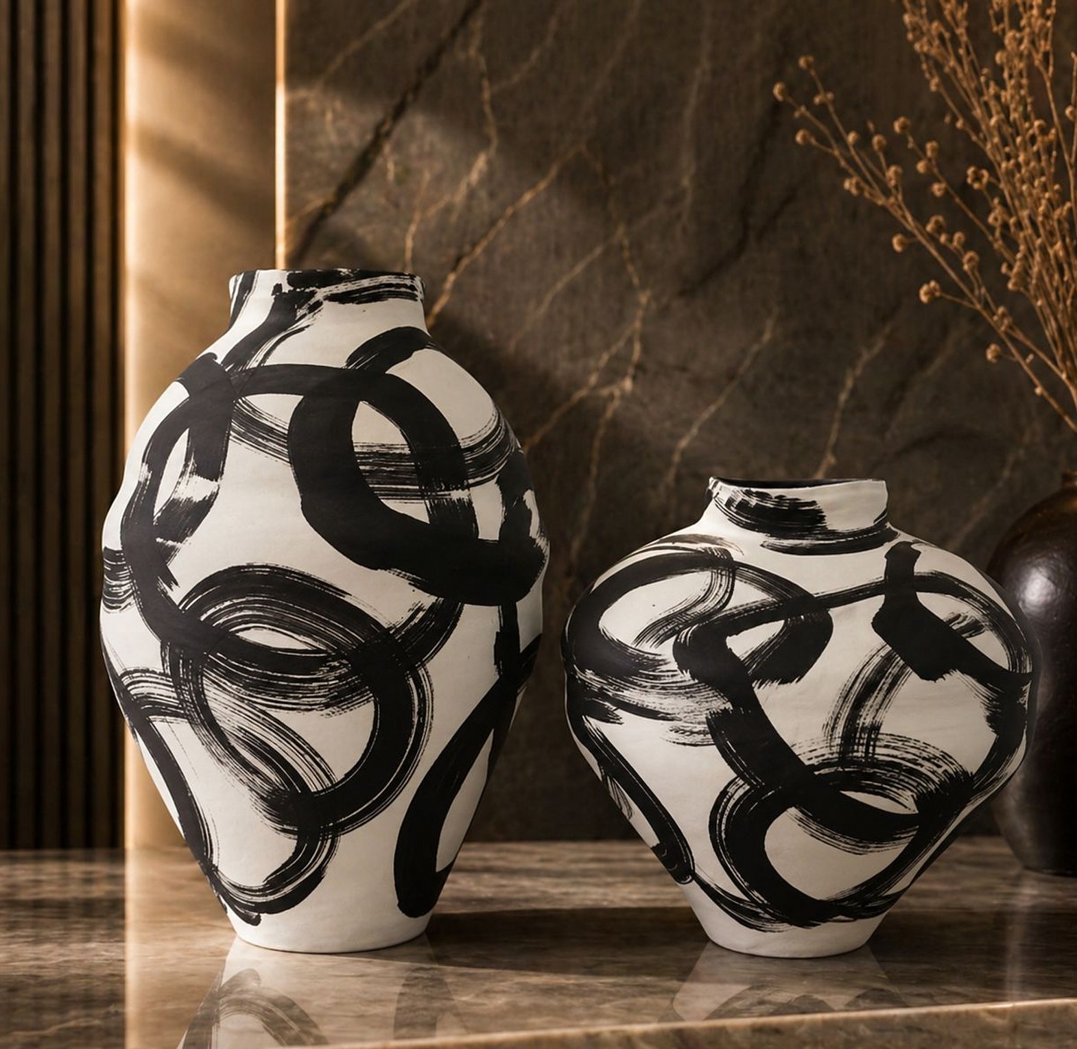 CJ-27 Artistic Vase Set (2pcs)   image
