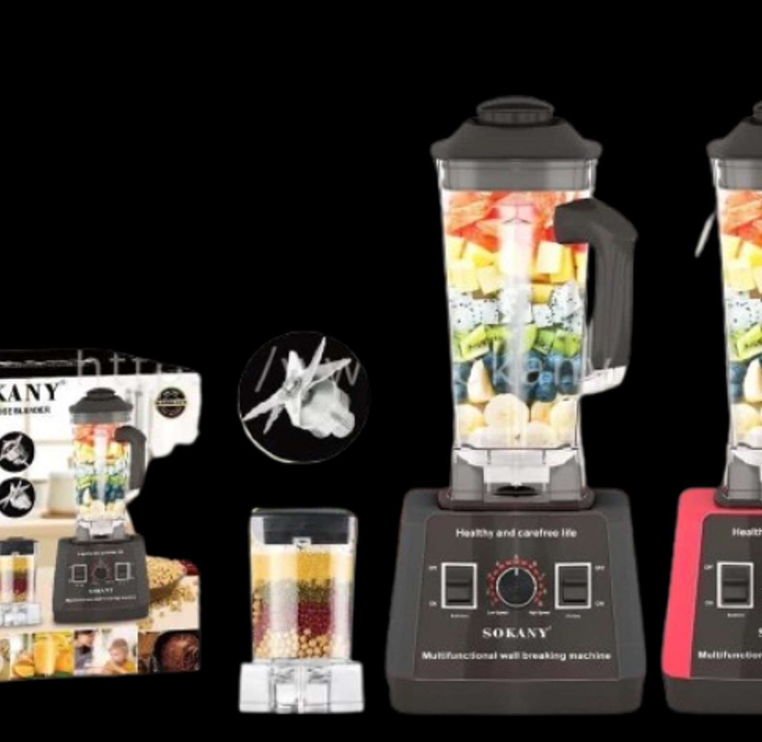 Sokany SK-666 Professional 2.5L Heavy Duty Commercial Blender, 5000W, with Unbreakable Jar image