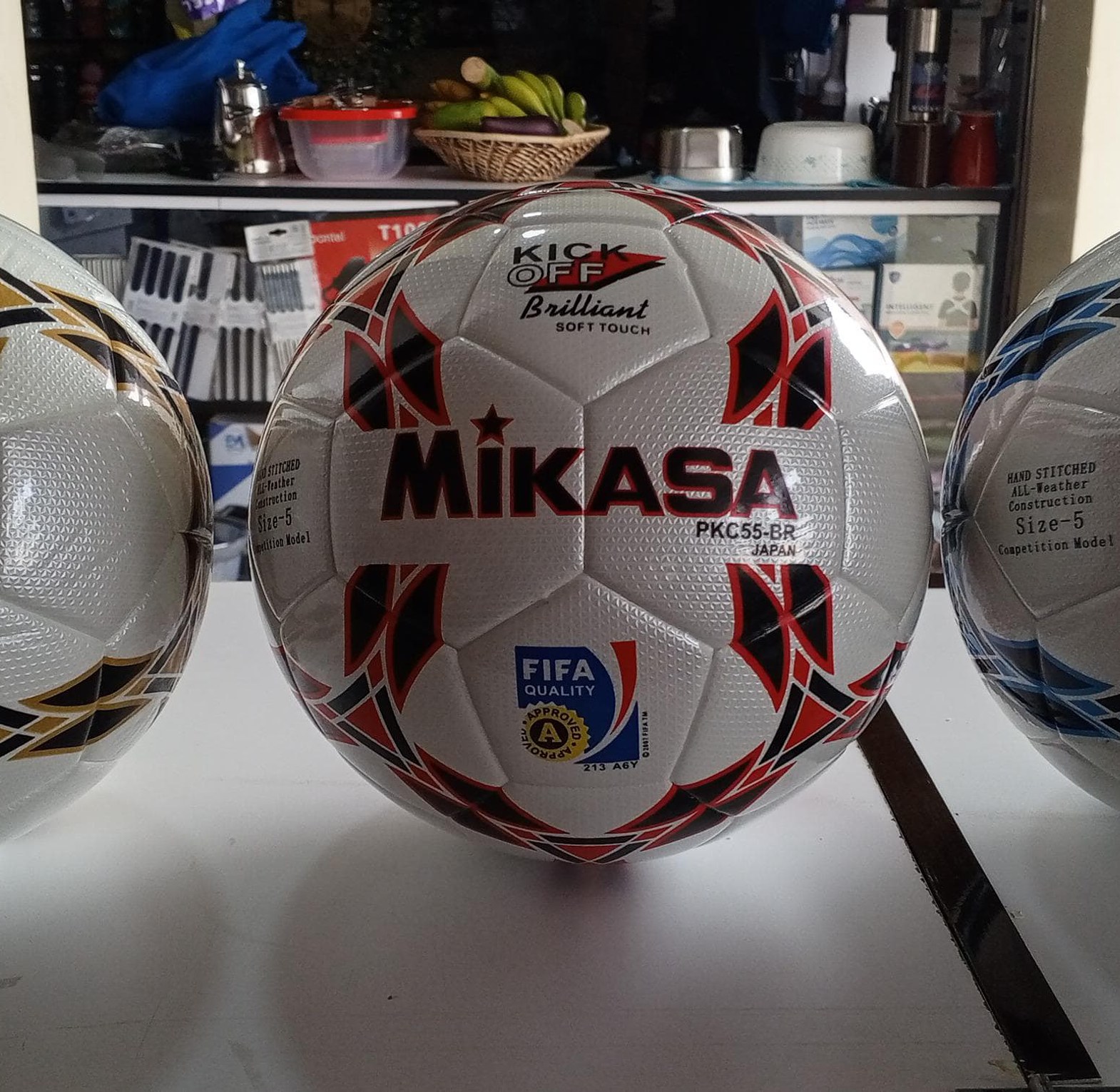 Mikasa Official Size 5 PKC55-BR soccer/Football. FIFA Quality certified match ball designed for professional training and competitive play image