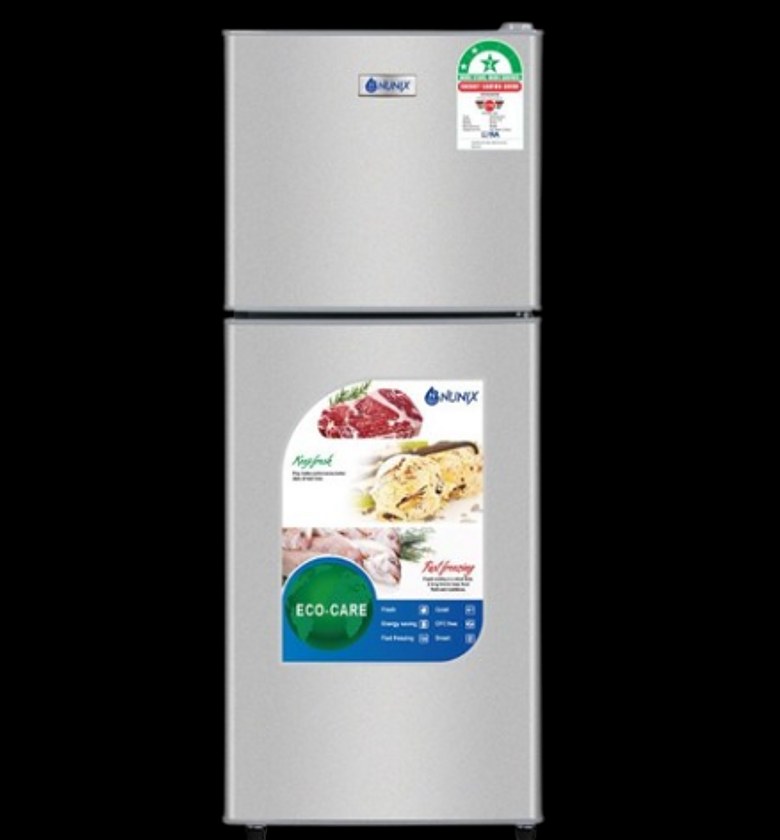 Nunix BCD-138 138L Double Door Refrigerator.  image