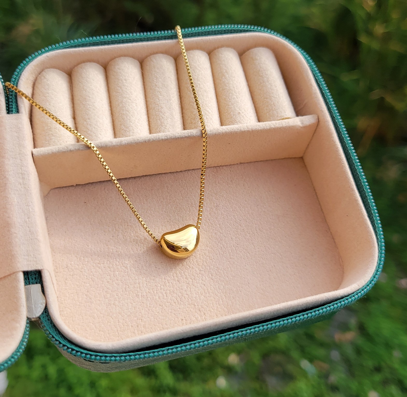 Plain loveheart necklace  image