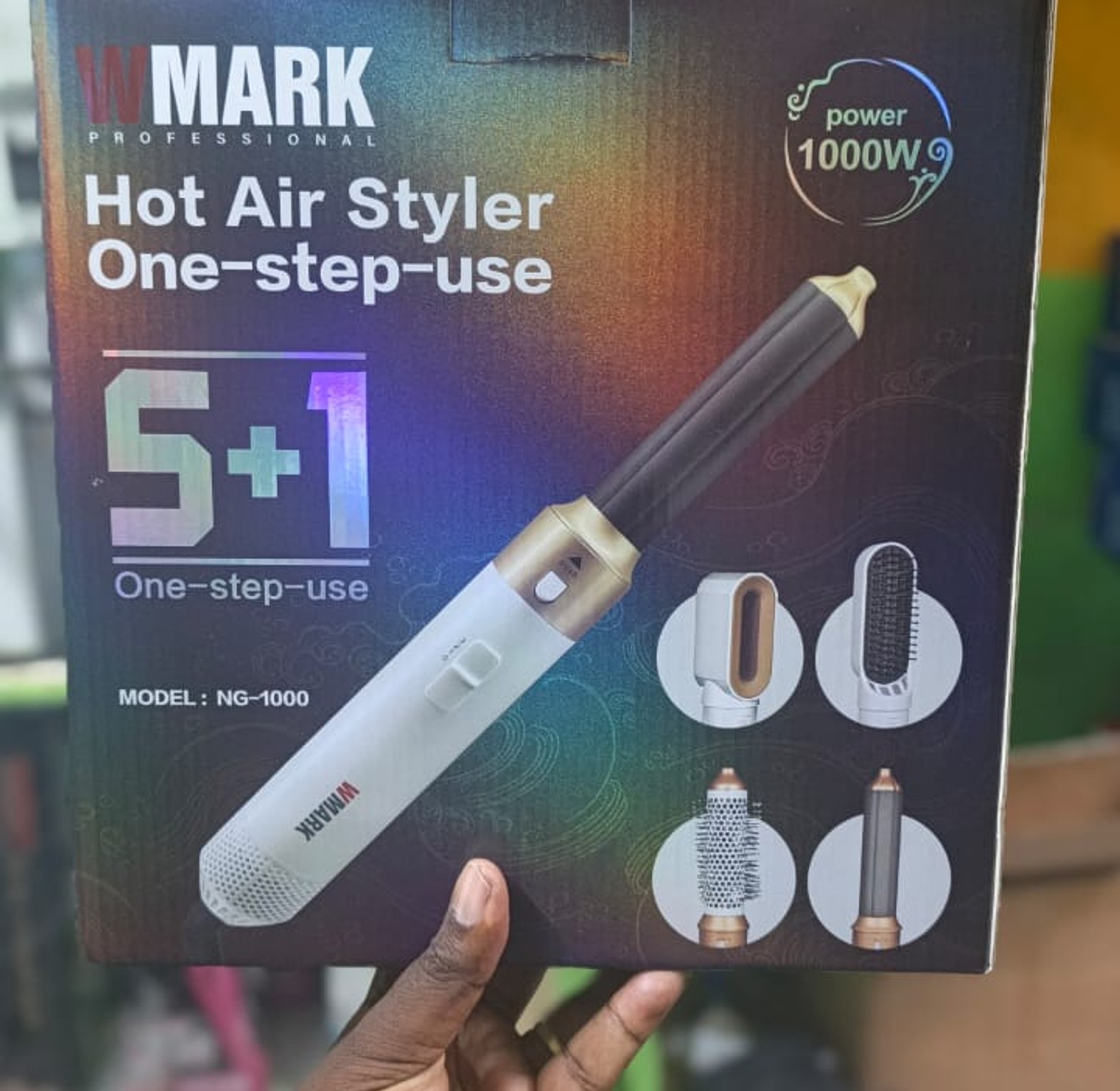 Hot Air Styler. WMARK NG-1000 5-in-1 Hot Air Styler image