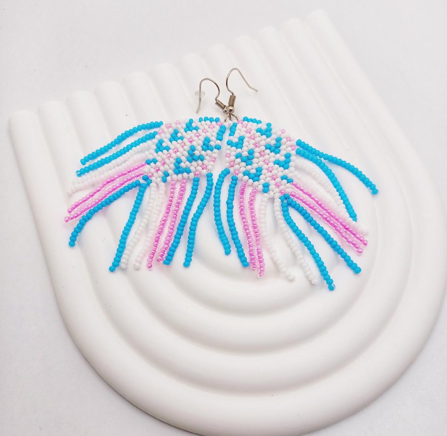 Traditional Handmade Beads Earrings image