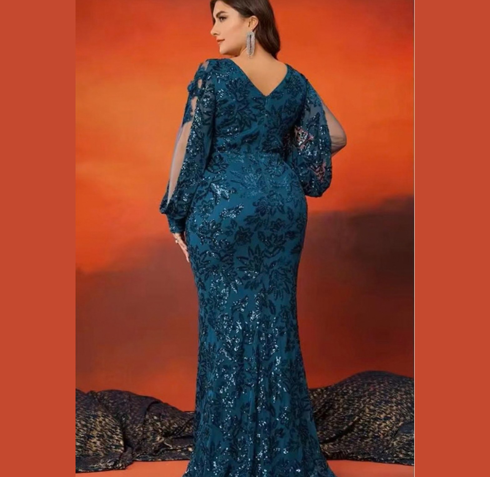 The Emerald Midnight Sequin Gown image