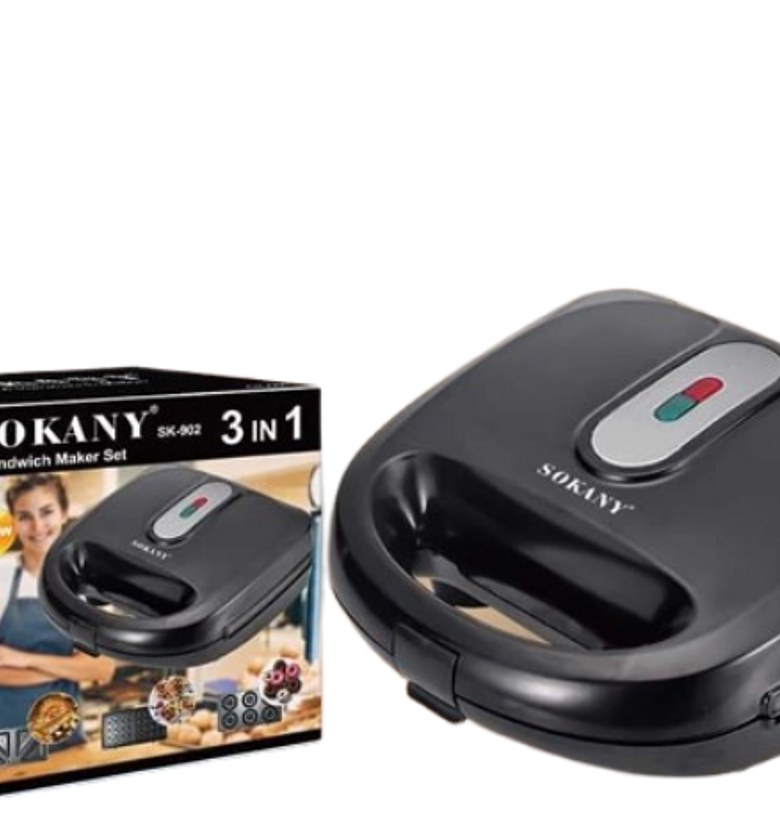 Sokany 3 In 1 Electric Sandwich Maker image