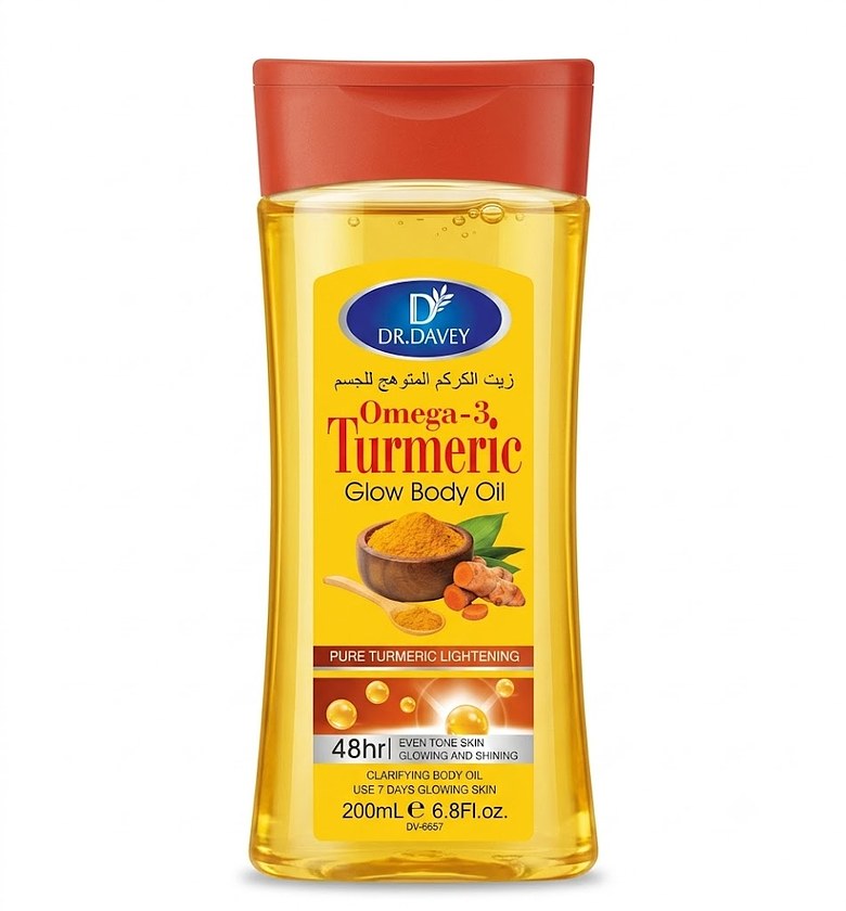 Dr davey Omega-3 tumeric glow body oil image