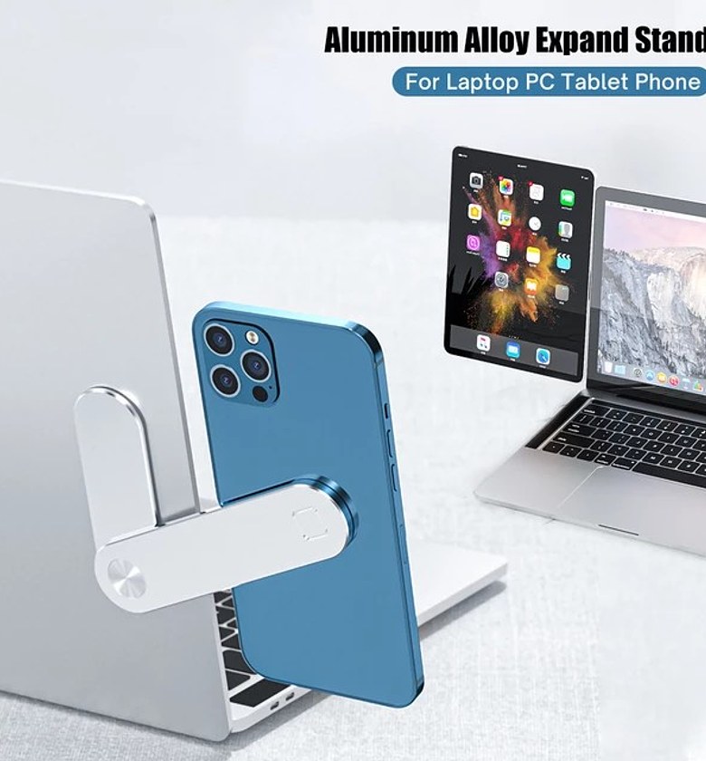 2-in-1 Magnetic Laptop Side Mount Holder image