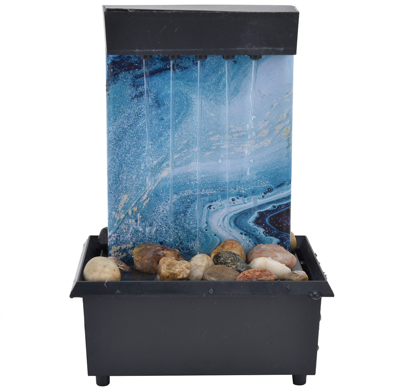 Modern Calming Tabletop Water Fountain for Home Office Decor image