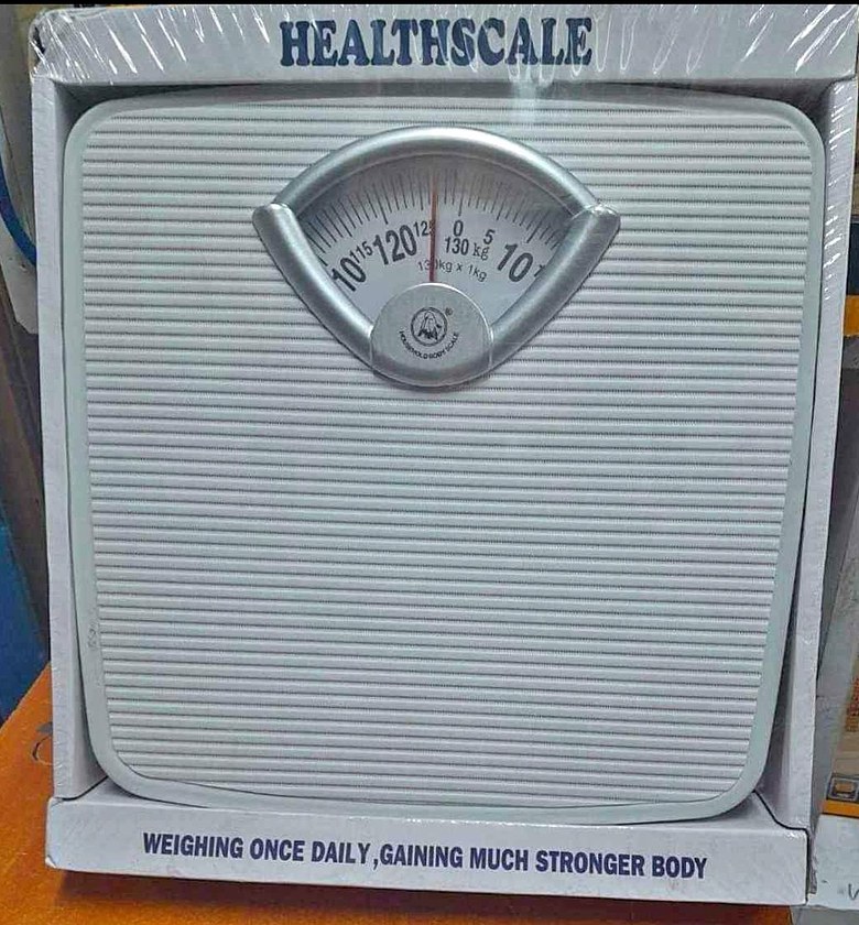 Bathroom scale analogue image