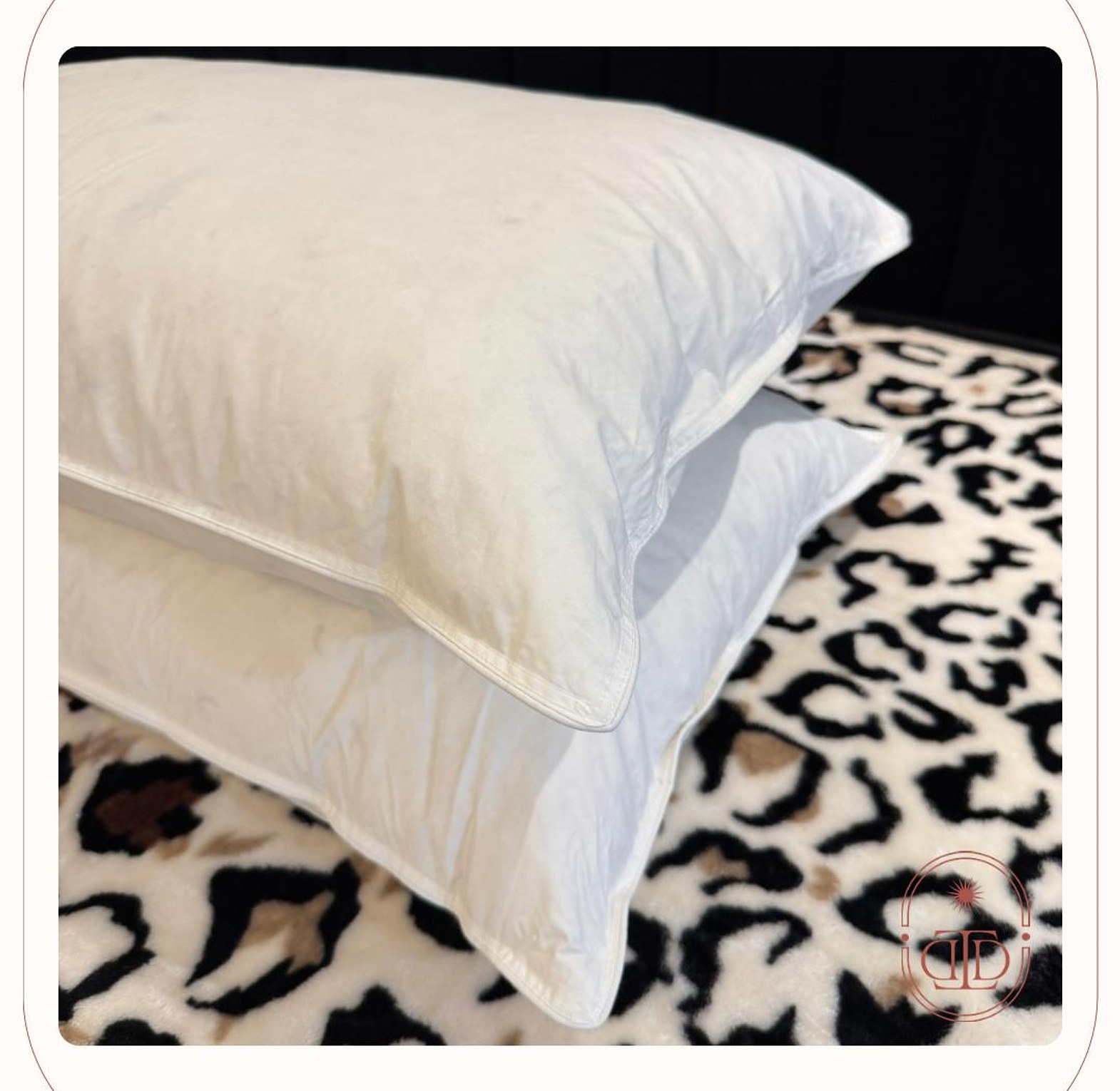 Feather filled bed pillow inserts  (48*74cm) image