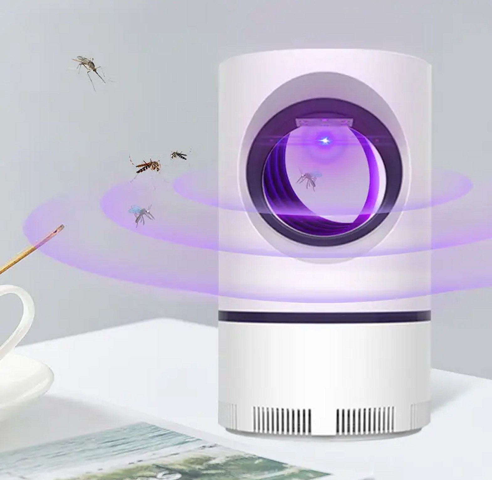 Powerful USB Electric Mosquito Killer Lamp UV LED Insect Trap & Fly Zapper for Home & Office Nairobi Kenya - Chemical-Free Protection image