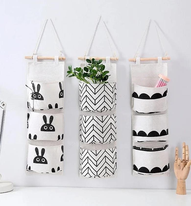 3-Pocket Wall Hanging Storage Bag image