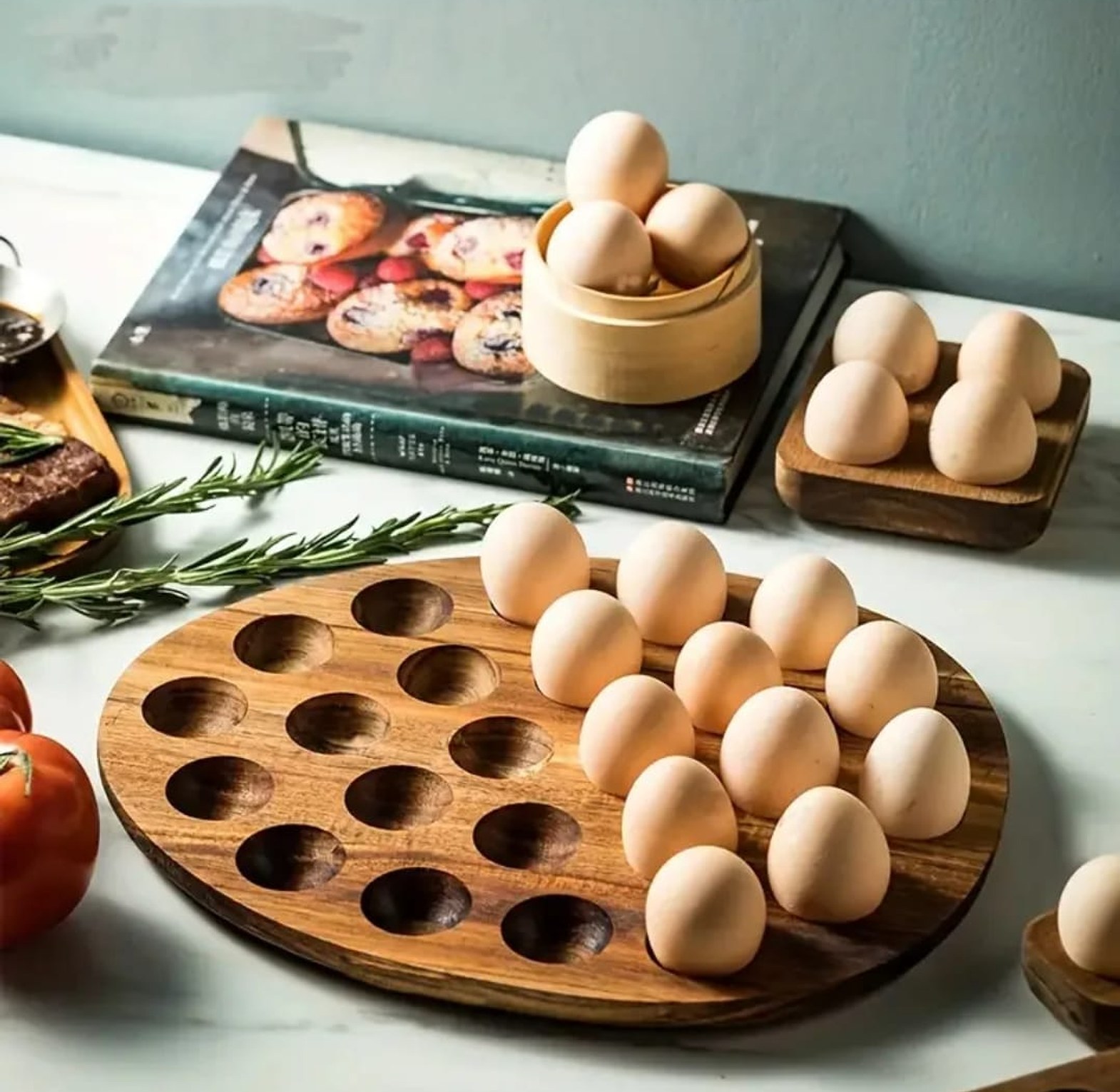 Wooden Egg Storage Box image