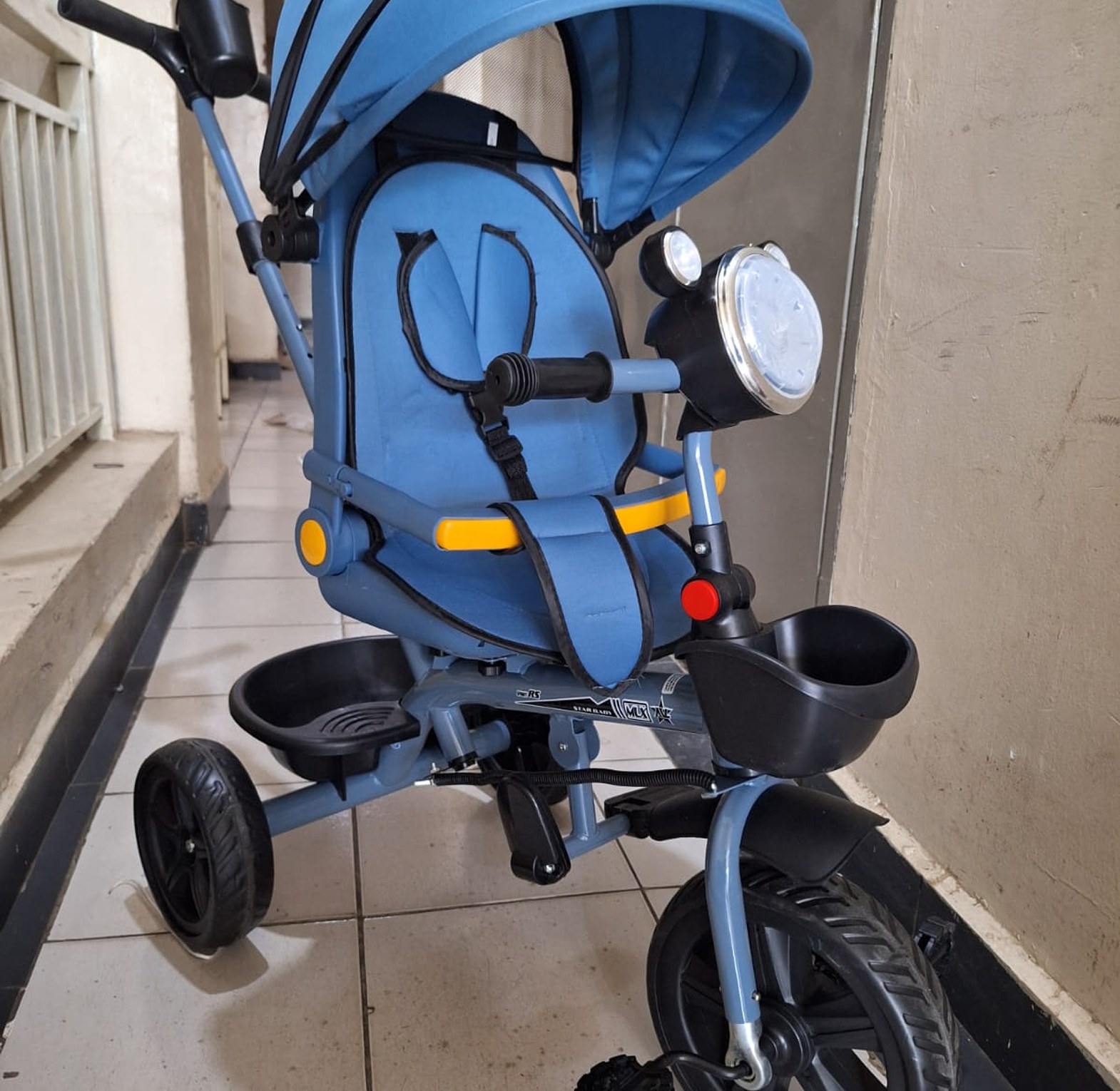 Stroller. 4in1 Baby Stroller Bike Rubber Tire Stroller rotatable Stroller Baby image