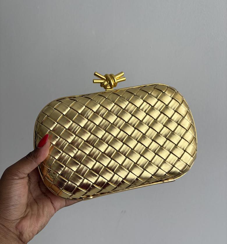Bottega Clutch - Gold image